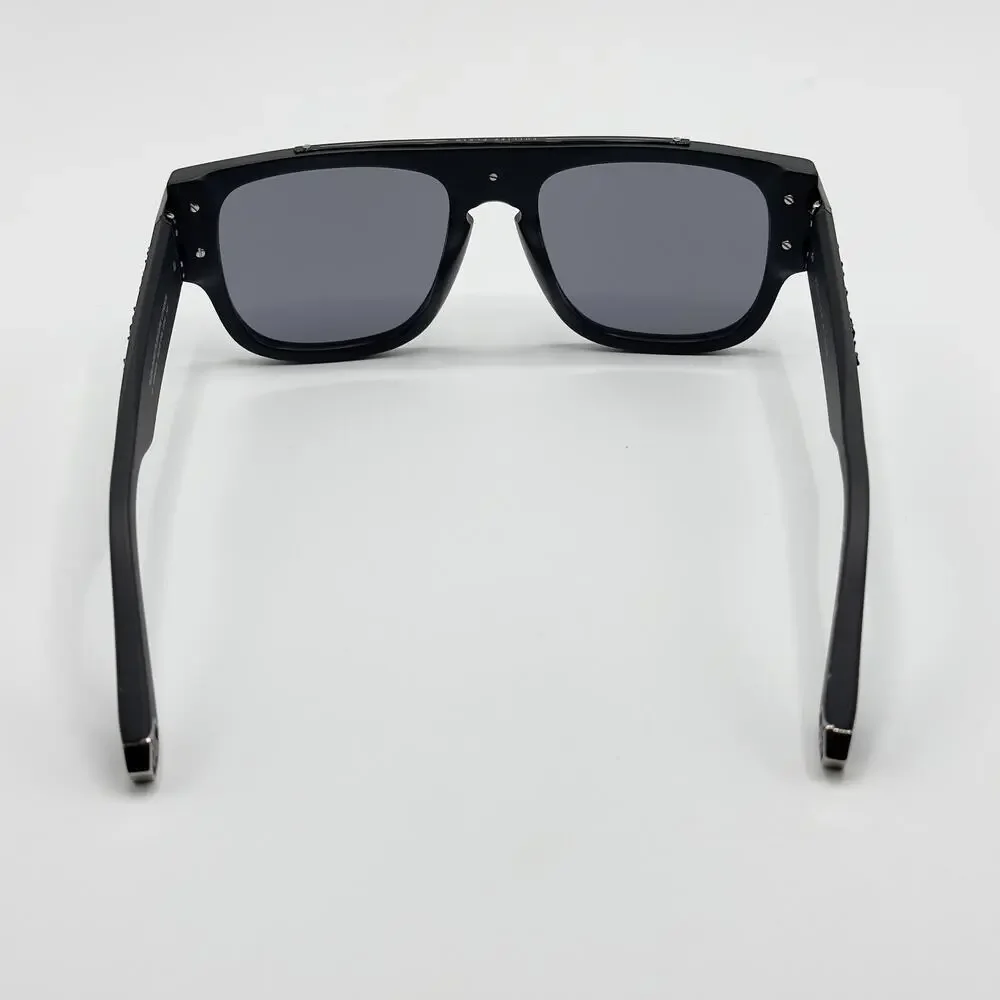 Philipp Plein Sunglasses SPP011X 0703 Black Aviator Frame Grey Lens 55-19-145